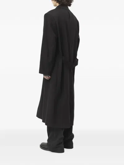 Entire Studios Oversized Structured Coat In Black