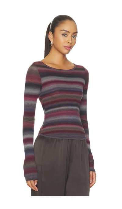 Re/done Nicki Pullover Mulberry Combo In Mulberry Combo