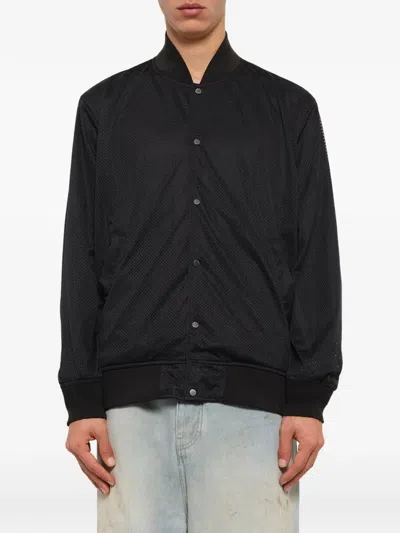 Taion Non Down Basic Stadium Reversible Jacket In Black