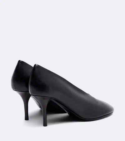 Acne Studios Back Leather Pumps In Black