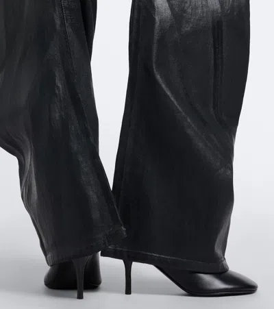 Acne Studios Back Leather Pumps In Black