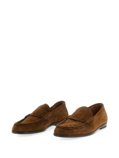 Common Projects Premium Leather Loafers In Brown
