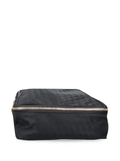 Anya Hindmarch Recycled Nylon Handbag With Leather Trim In Black