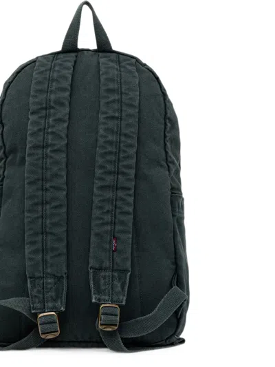 Levi's Logo-patch Canvas Backpack In Black