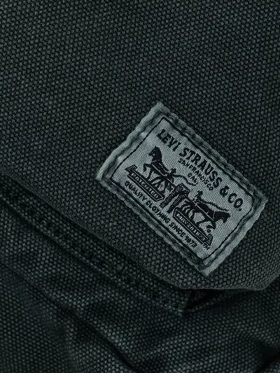 Levi's Logo-patch Canvas Backpack In Black