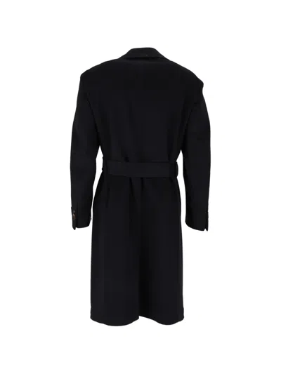 Tombolini Zero Gravity Double-breasted Coat In Black