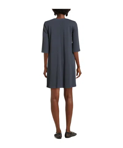 Weekend Max Mara Solid Flared Dress In Blue