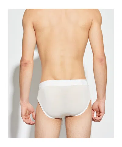 Dsquared2 Logo-waistband Briefs In White