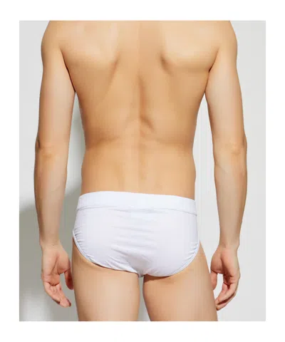 Dsquared2 Logo-waistband Briefs In White
