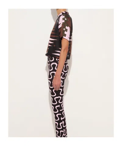 Pucci Valdimontone Printed Silk T-shirt In Multi