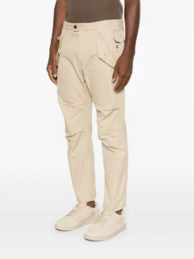 Dsquared2 Flap-pocket Trousers In Neutral