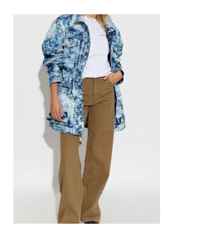 Dsquared2 D2 Monogram Denim-field Jacket In Blue