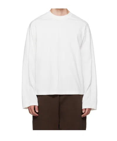 Entire Studios Shoulder-insert Long-sleeve T-shirt In White