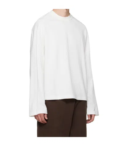 Entire Studios Shoulder-insert Long-sleeve T-shirt In White