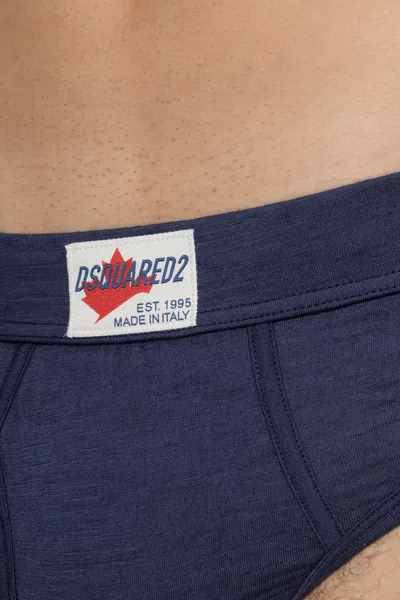 Dsquared2 Ski Pass Briefs In Blue