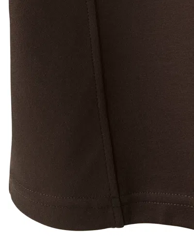 Mango Half Zip Sweatshirt In Brown
