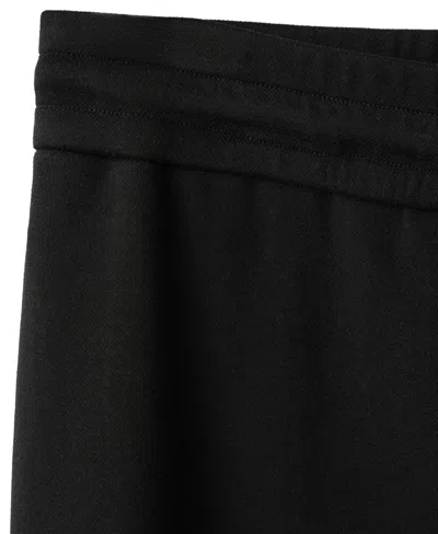 Mango Pull-on Straight Leg Pants In Black