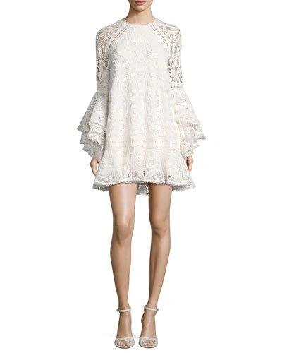 Alexis Veronique Lace Shift Dress, White
