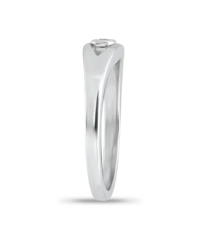 Macy's Cubic Zirconia Silver-tone Stacking Ring In White