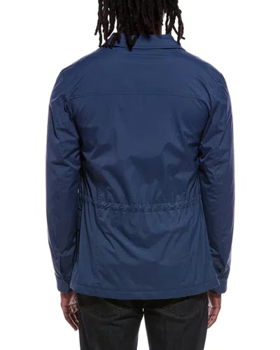 Canali Solid Jacket In Blue