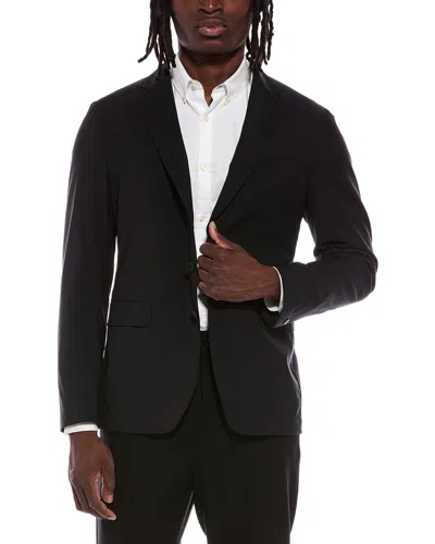 Canali Wool-blend Jacket In Black