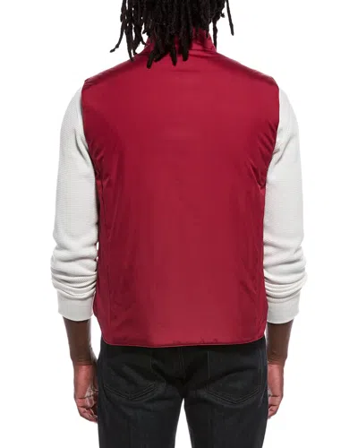 Canali Solid Vest In Burgundy