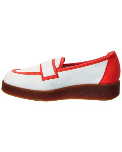 Arche Comael Leather Platform Loafer In Multi