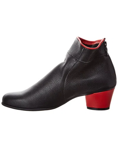 Arche Museki Leather Bootie In Black