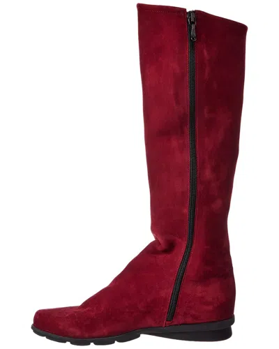 Arche Denori Leather Boot In Red