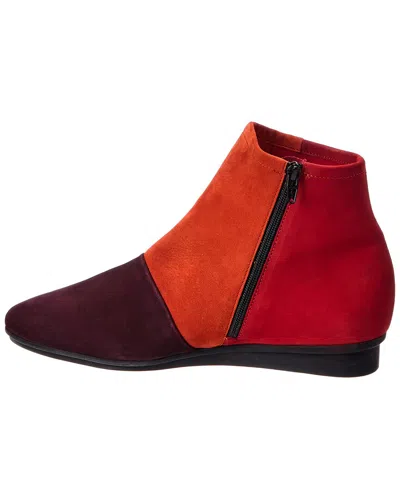Arche Ninaty Leather Bootie In Red