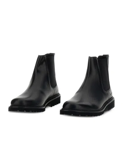 Common Projects Piuma Leather Chelsea Boot In Black
