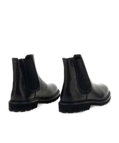 Common Projects Piuma Leather Chelsea Boot In Black
