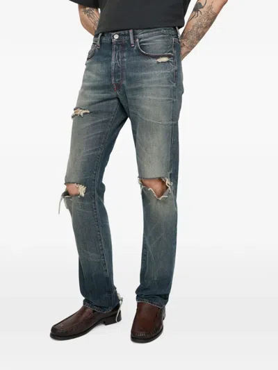 Acne Studios Re-edition Worn Jeans In Blue