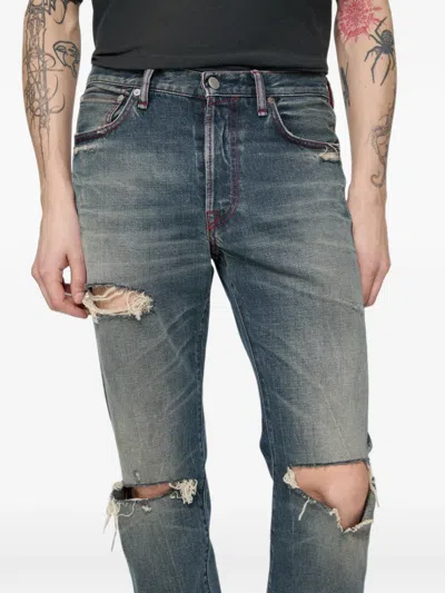Acne Studios Re-edition Worn Jeans In Blue