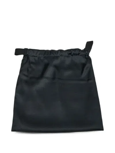 Prototypes Logo-print Drawstring Clutch Bag In Black