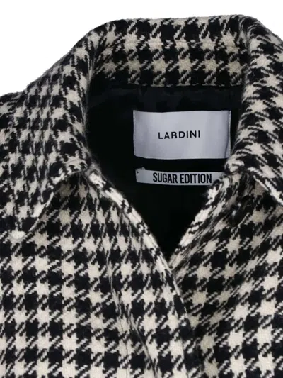 Lardini Houndstooth-pattern Belted Coat In Multi