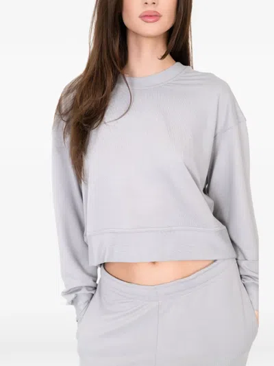 On/off Essentials The Solace Crew Neck Pullover In Gray
