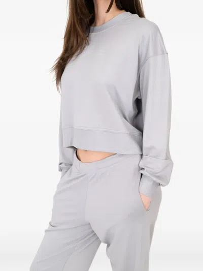 On/off Essentials The Solace Crew Neck Pullover In Gray