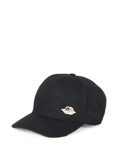 Fiorucci Angels-patch Baseball Cap In Black