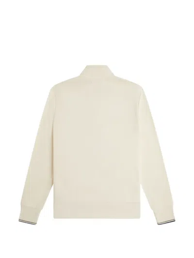 Fred Perry Half-zip Sweatshirt In Neutral