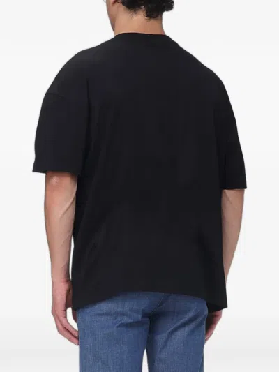 Ea7 Logo-print T-shirt In Black