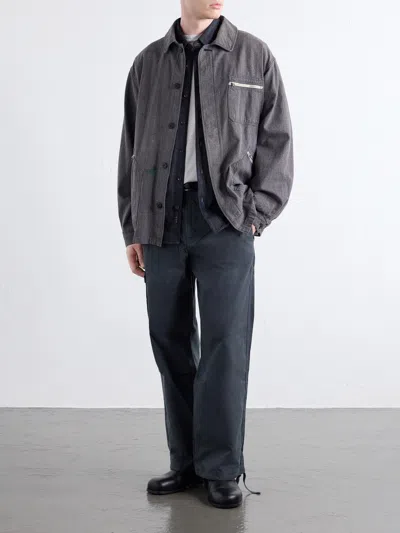 Visvim Eclair Denim Jacket In Gray