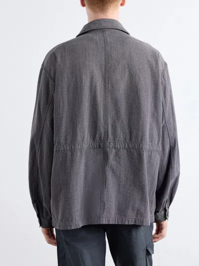 Visvim Eclair Denim Jacket In Gray