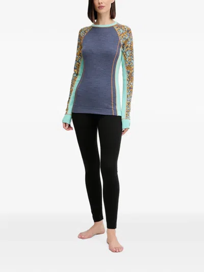 Smartwool Floral-print Raglan-sleeve Base Layer In Multi
