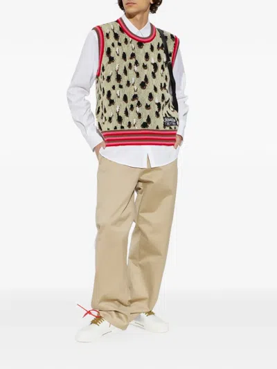 Pdf Leopard-patterned Knitted Vest In Multi