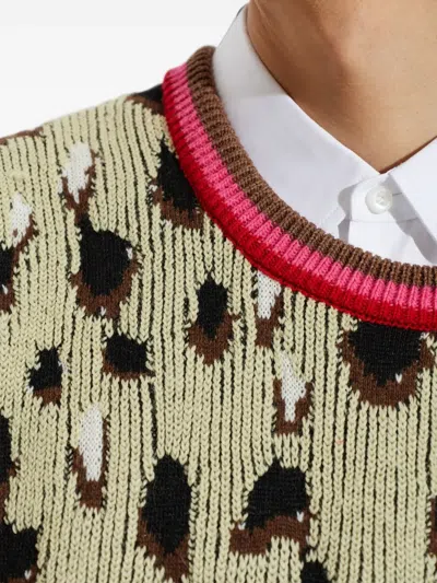 Pdf Leopard-patterned Knitted Vest In Multi