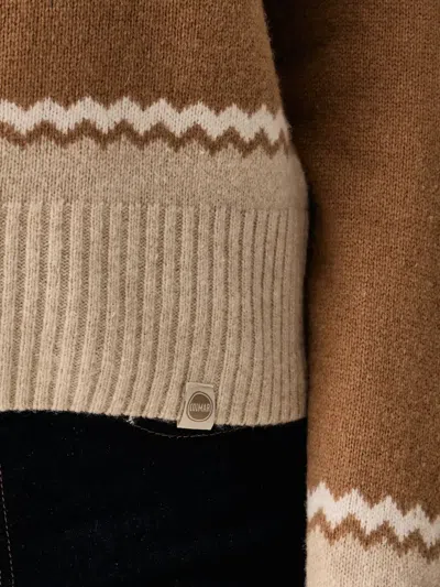 Colmar Zigzag-pattern Raglan-sleeve Sweater In Multi