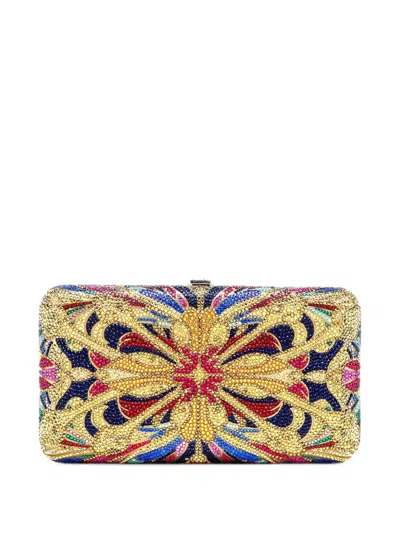 Judith Leiber Crystal Lantern Tile Geometric-pattern Mini Bag In Multi
