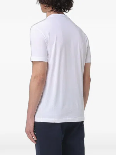 Ea7 Logo-print T-shirt In White
