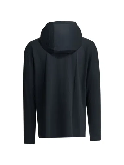 Montbell Blue Polyester Sweatshirt In Black